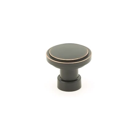 Emtek Haydon 1-1/4 in Cabinet Knob Oil Rubbed Bronze Finish 86697US10B